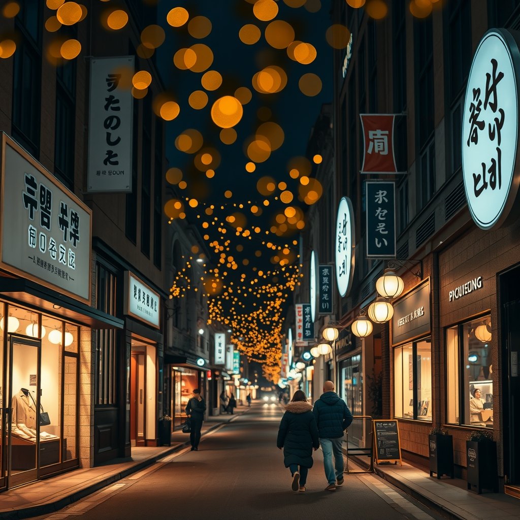 압구정 일대 야경