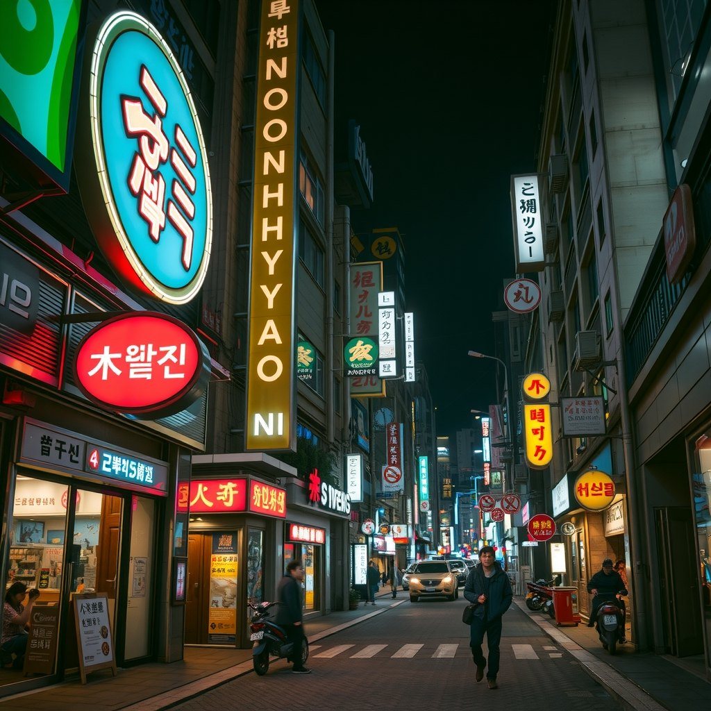 논현 일대 야경