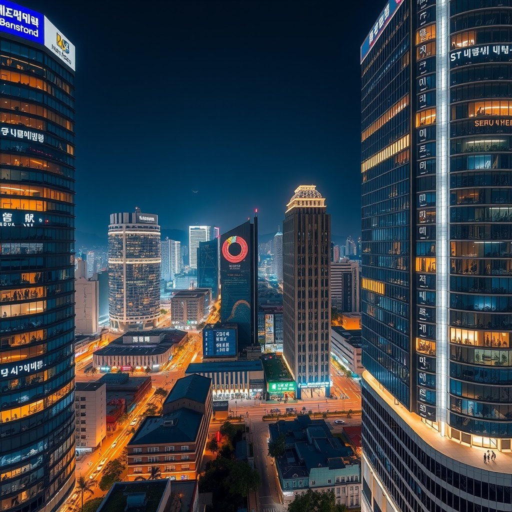 삼성 일대 야경