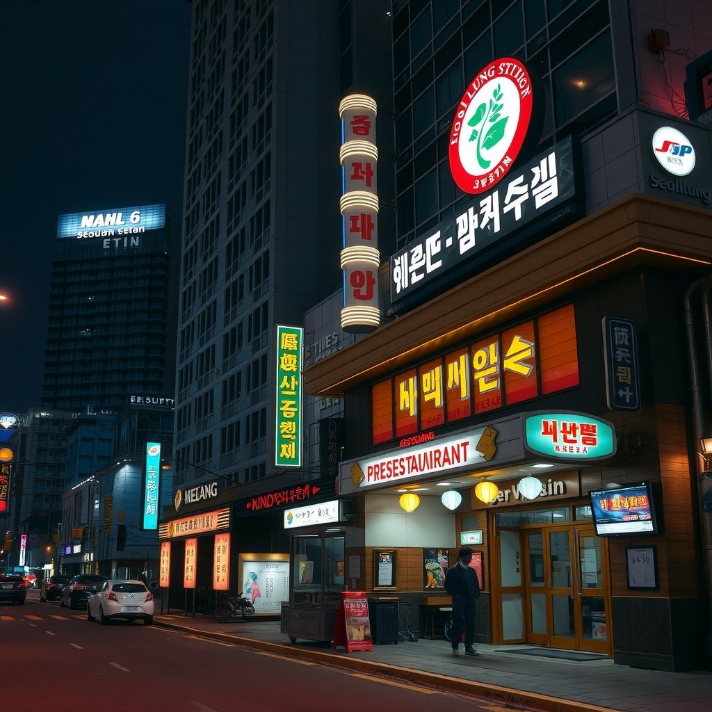 선릉 일대 야경